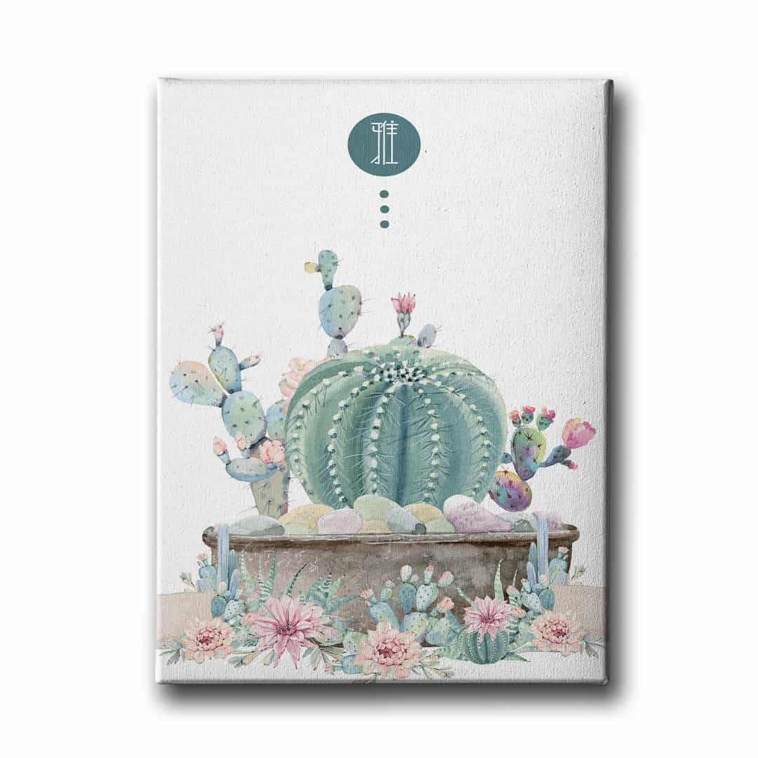 Kaktus Canvas Tablo