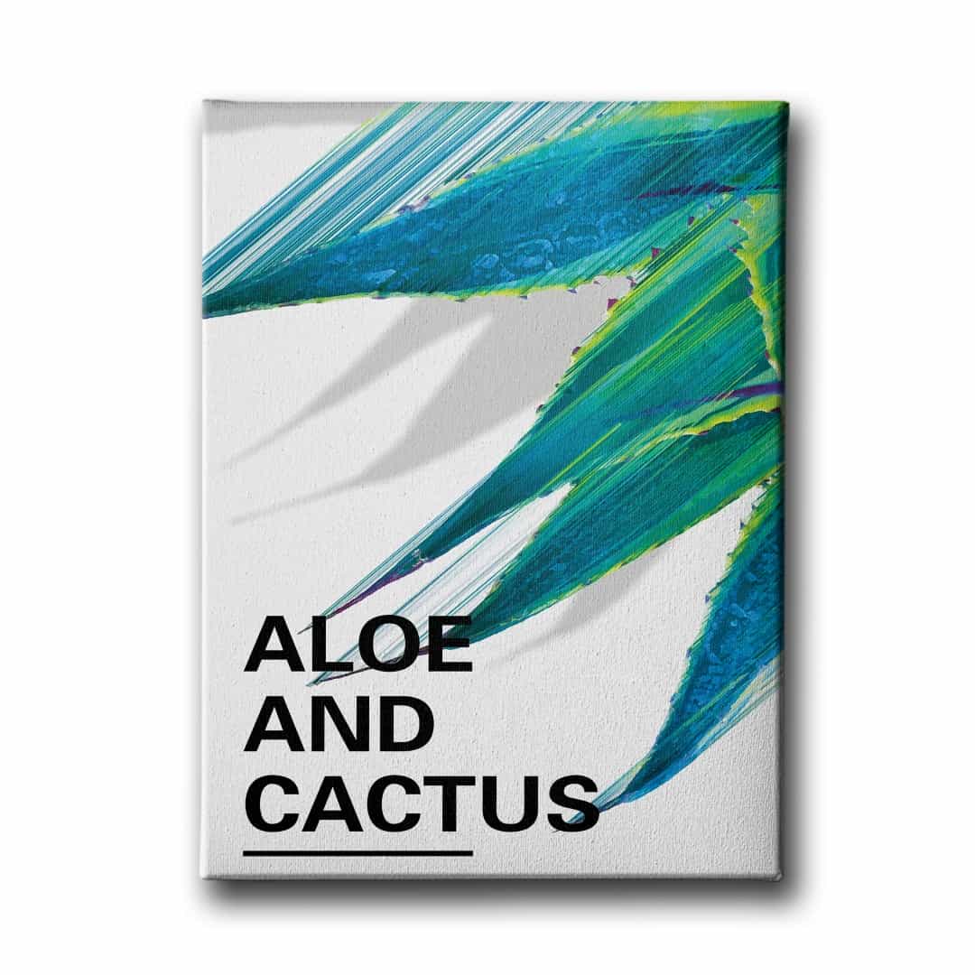 Aloe And Cactus Canvas Tablo