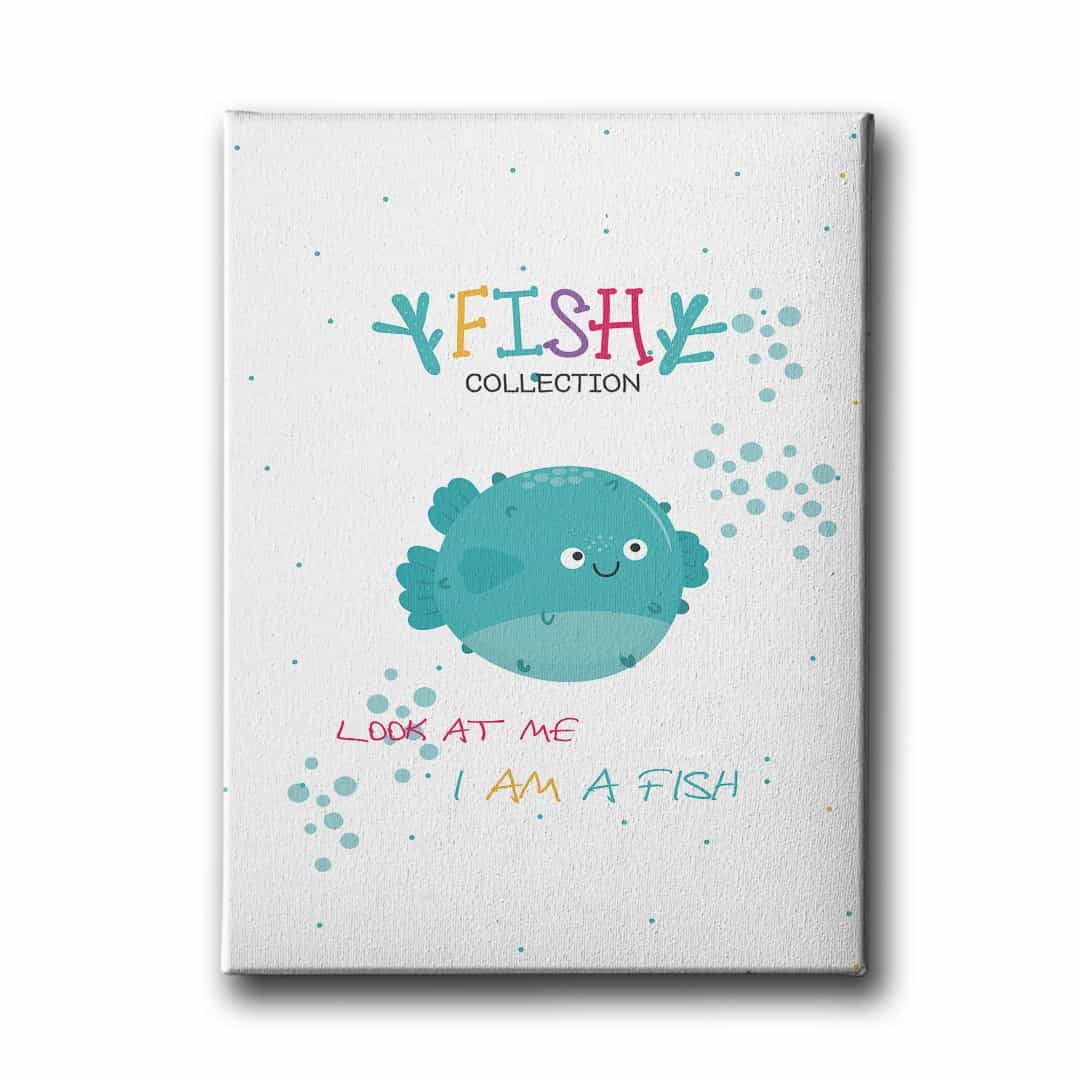Look At Me I Am A Fish Canvas Tablo