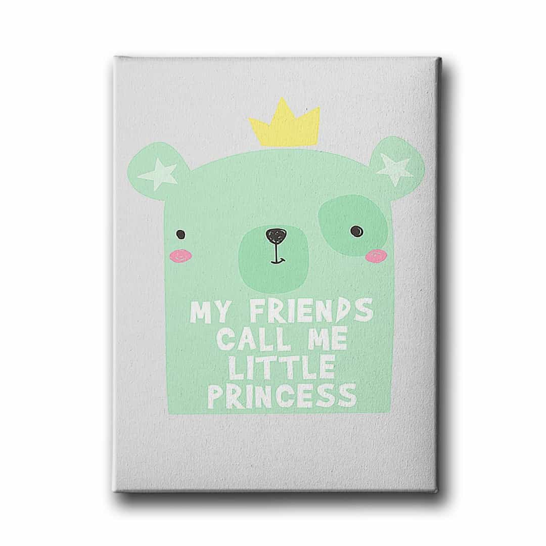 My Friend Call Me Princess Canvas Tablo