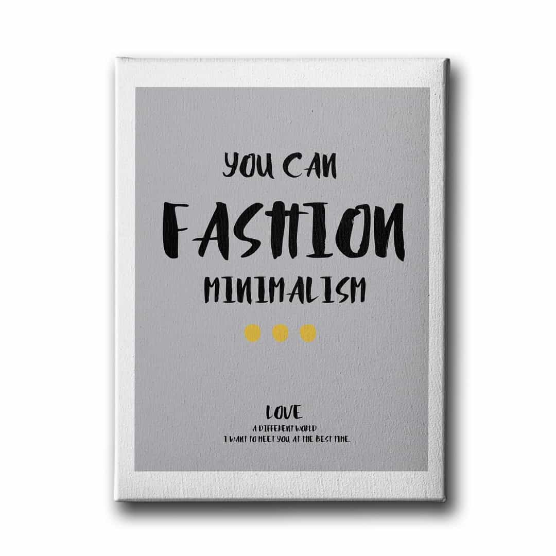 You Can Fashion Canvas Tablo