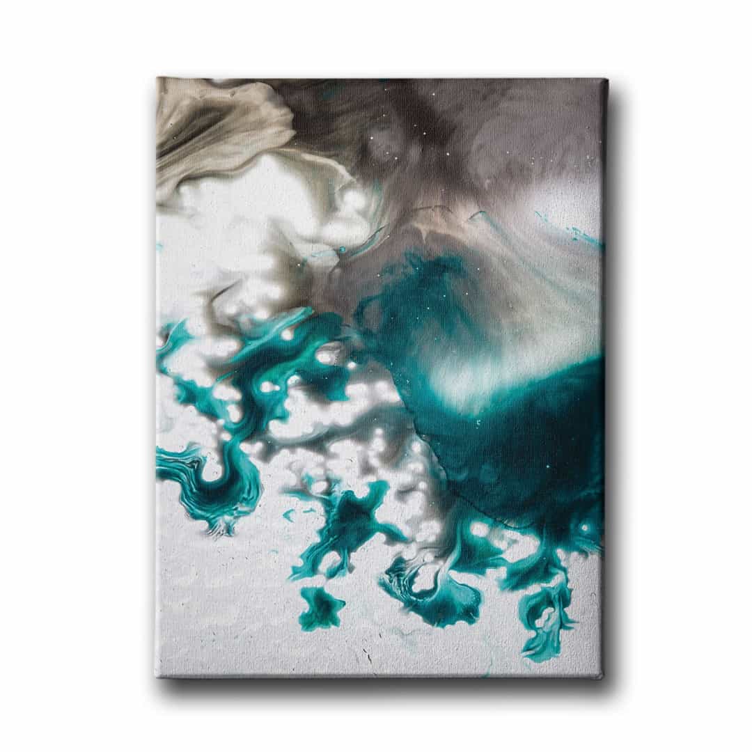 Yesil Beyaz Canvas Tablo