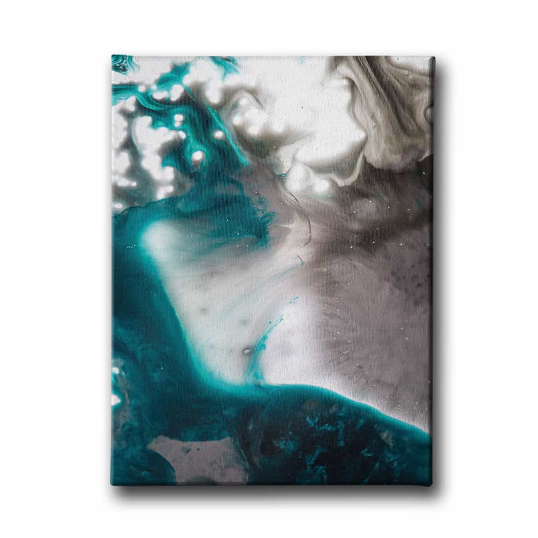 Yesil Beyaz Canvas Tablo