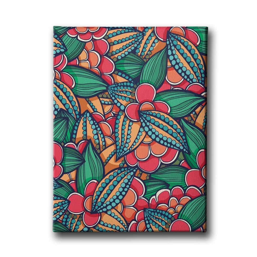 Cicekli Canvas Tablo