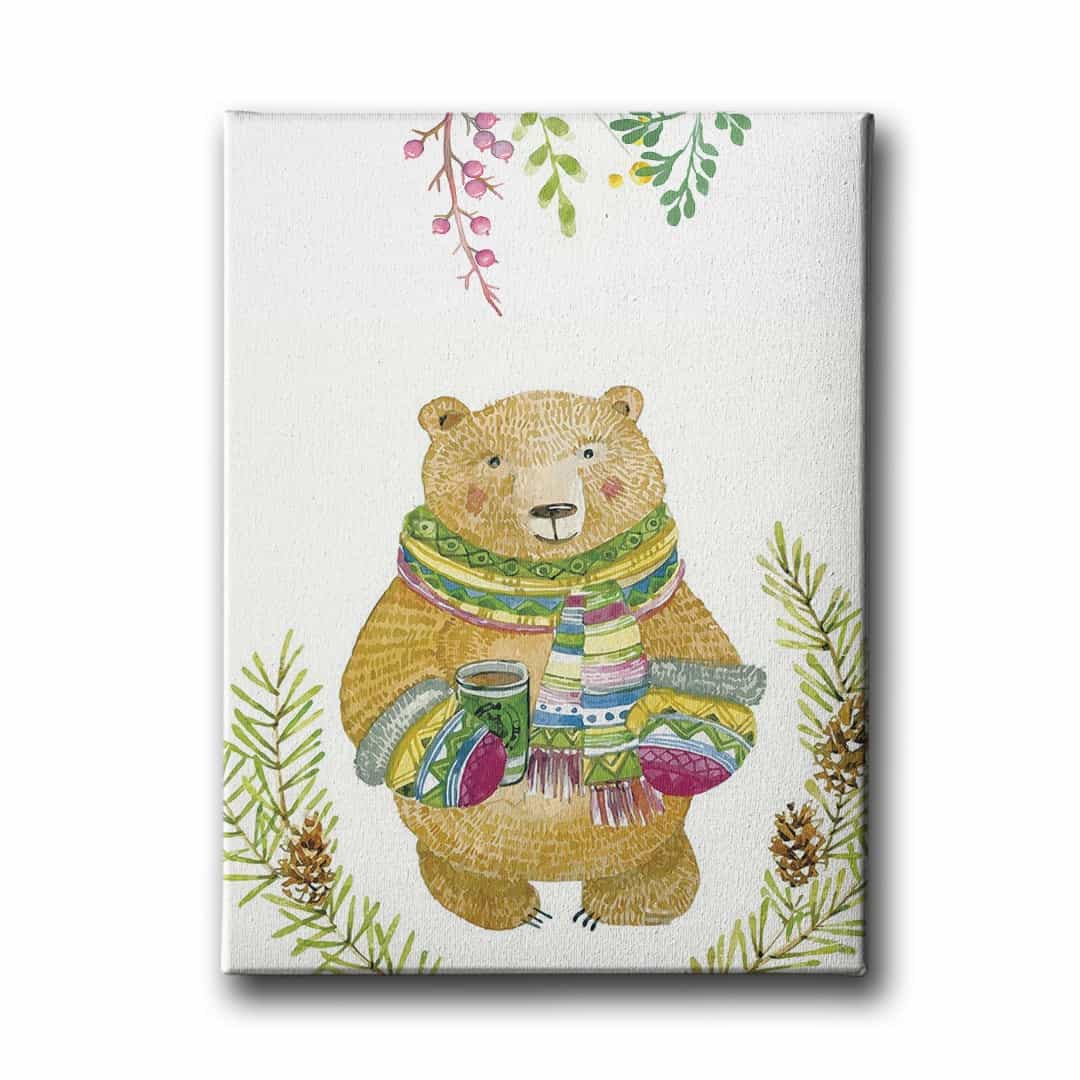 Sevimli Ayi Canvas Tablo