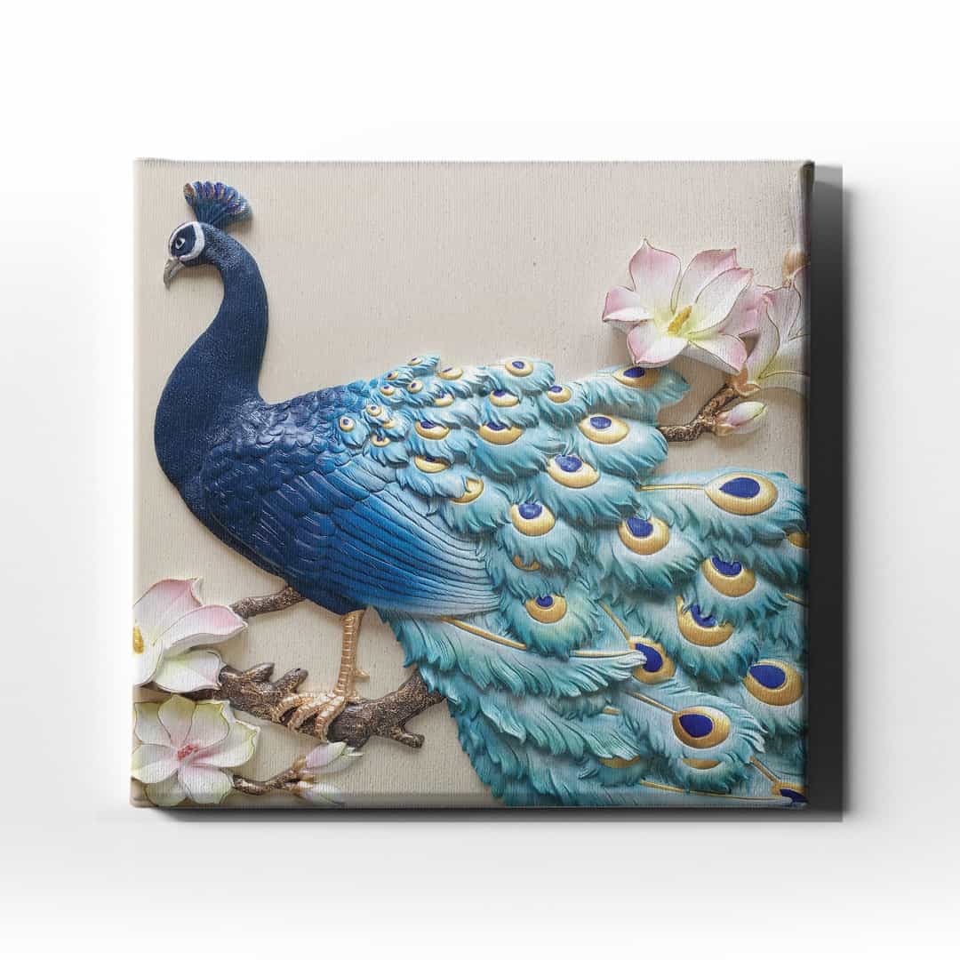 Tavus Kusu Canvas Tablo