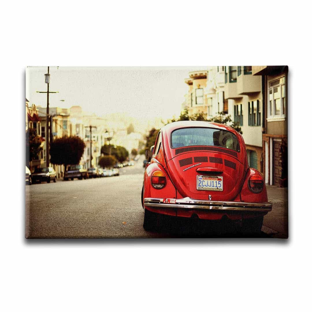 Kirmizi Vosvos Canvas Tablo