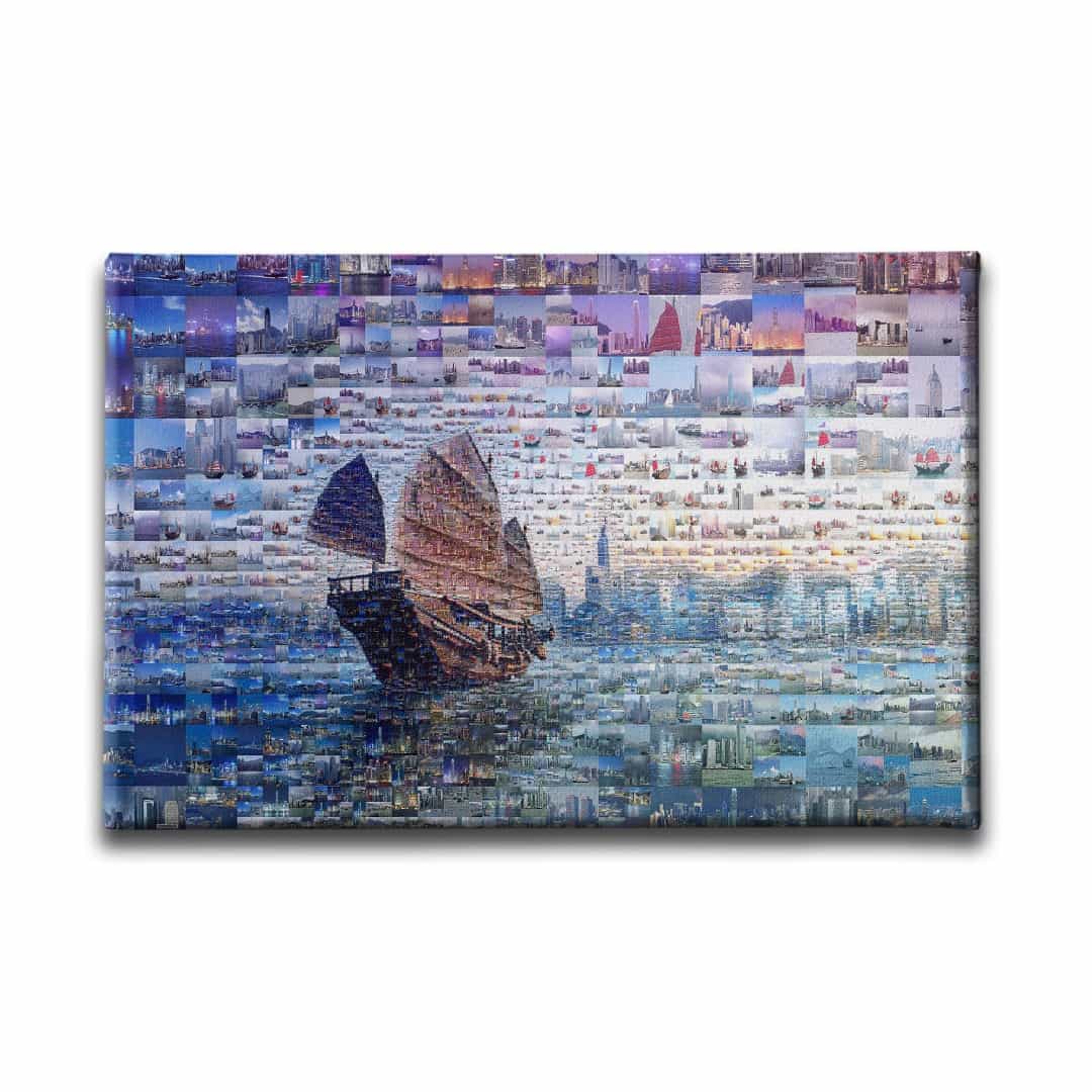 Gemili Puzzle Sehir Manzarasi Canvas Tablo