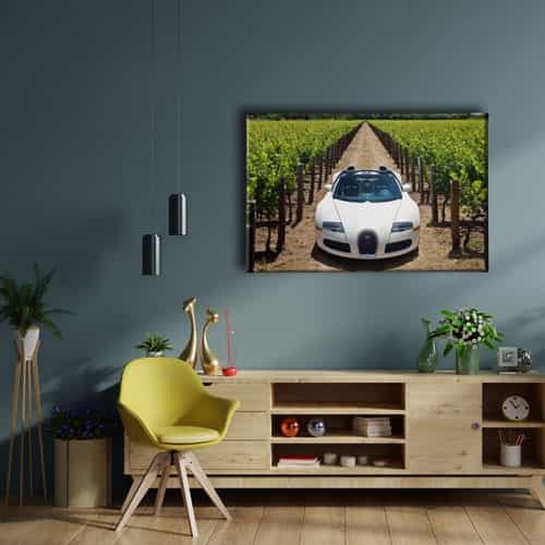 Bugatti Canvas Tablo