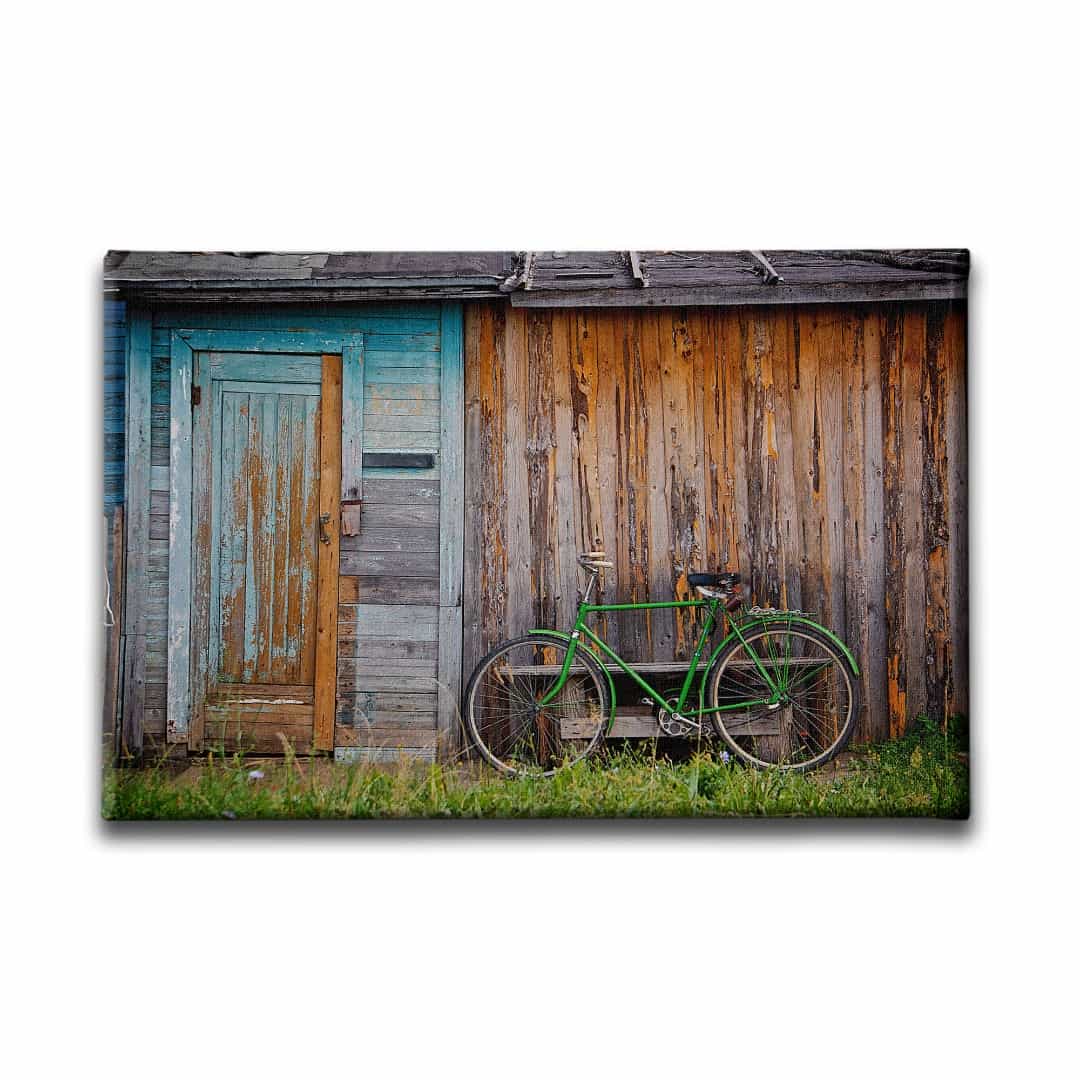 Yesil Bisiklet Canvas Tablo
