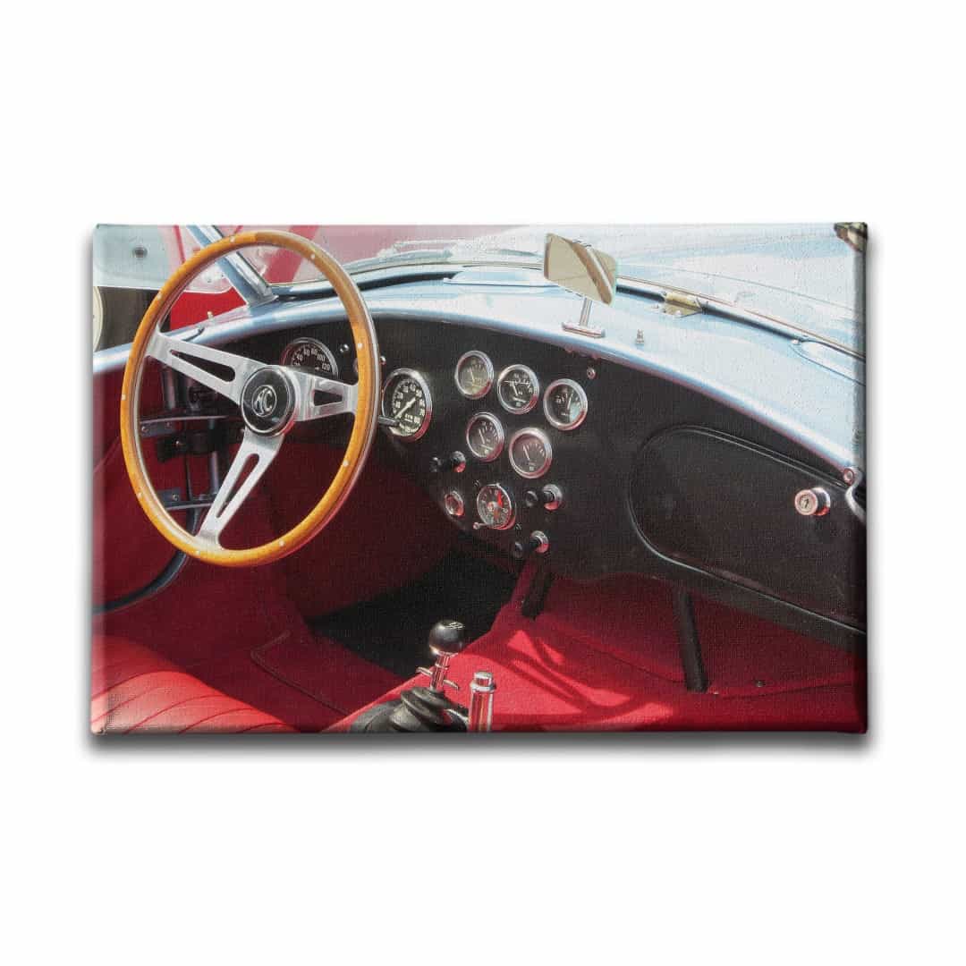 Klasik Arac Ici Canvas Tablo