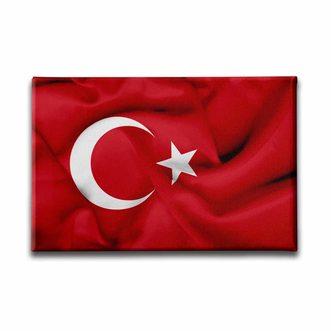 Turk Bayragi Kanvas Tablo
