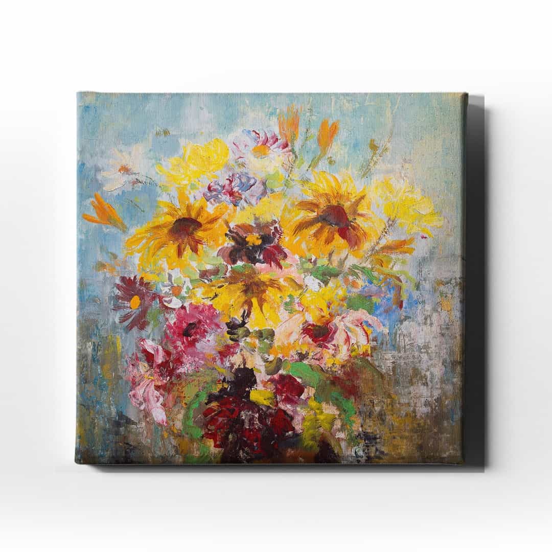 Soyut Cicek Tablo