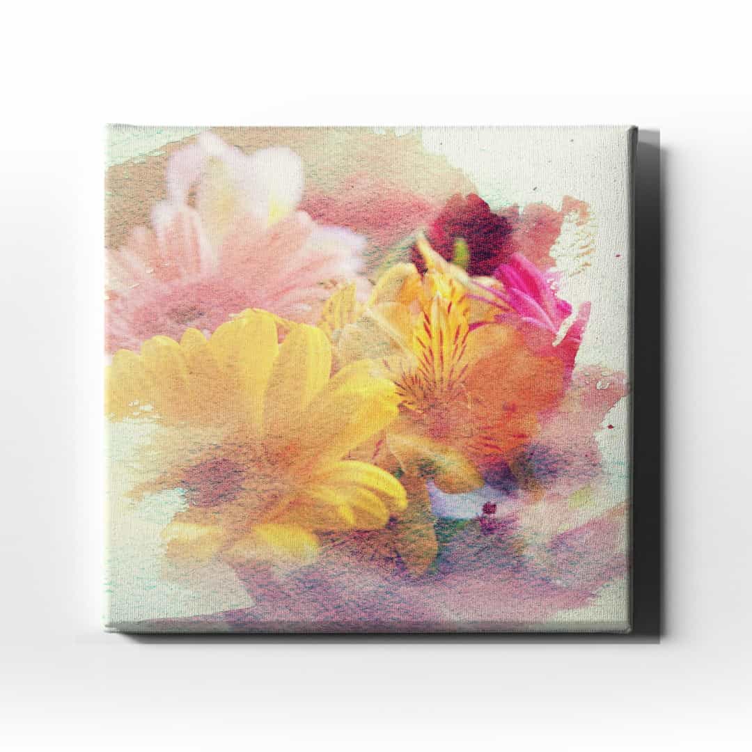 Soyut Cicek Kanvas Tablo