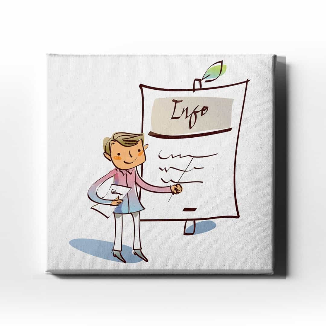Bilgili Cocuk Kanvas Tablo