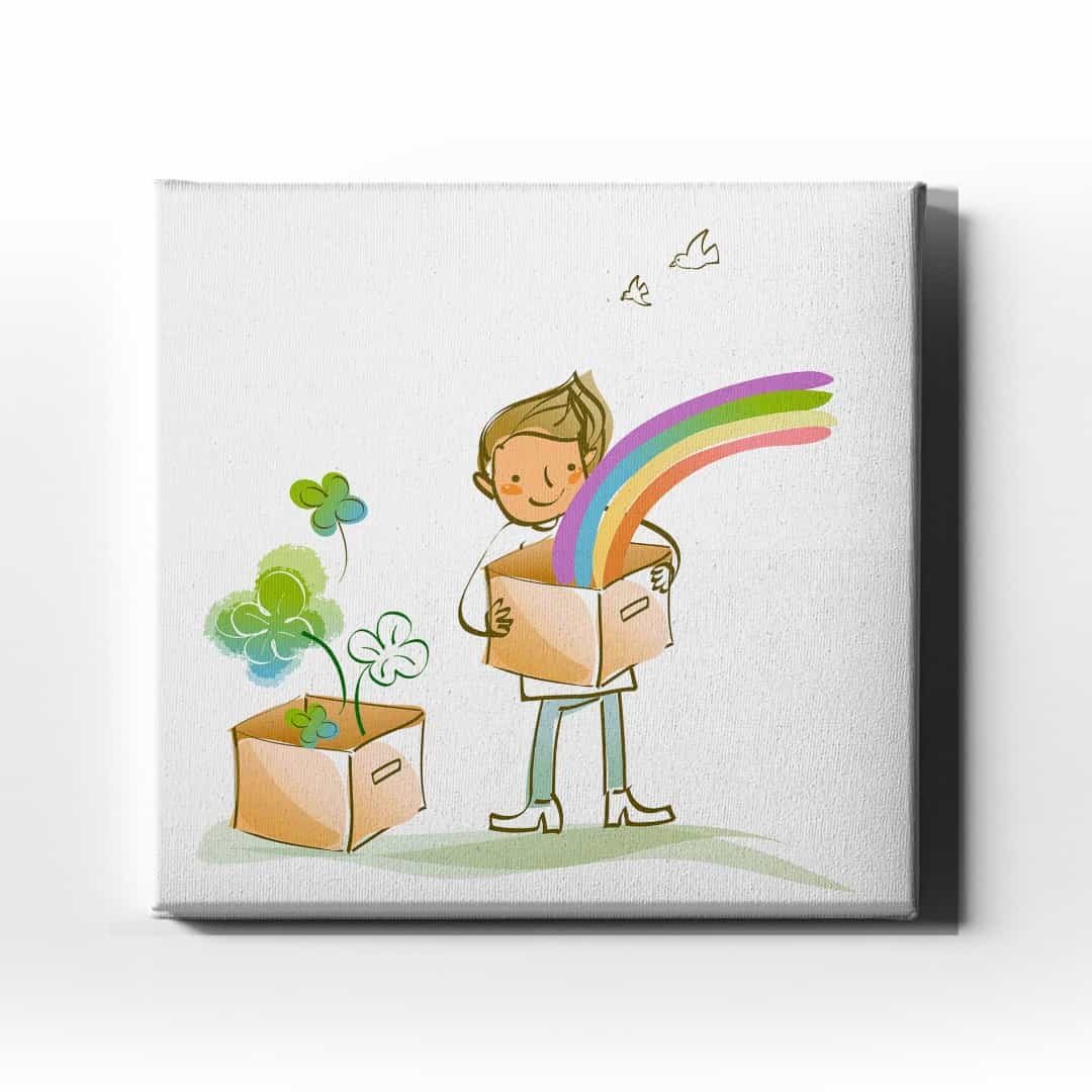 Hayal Kutusu  Cocuk Kanvas Tablo
