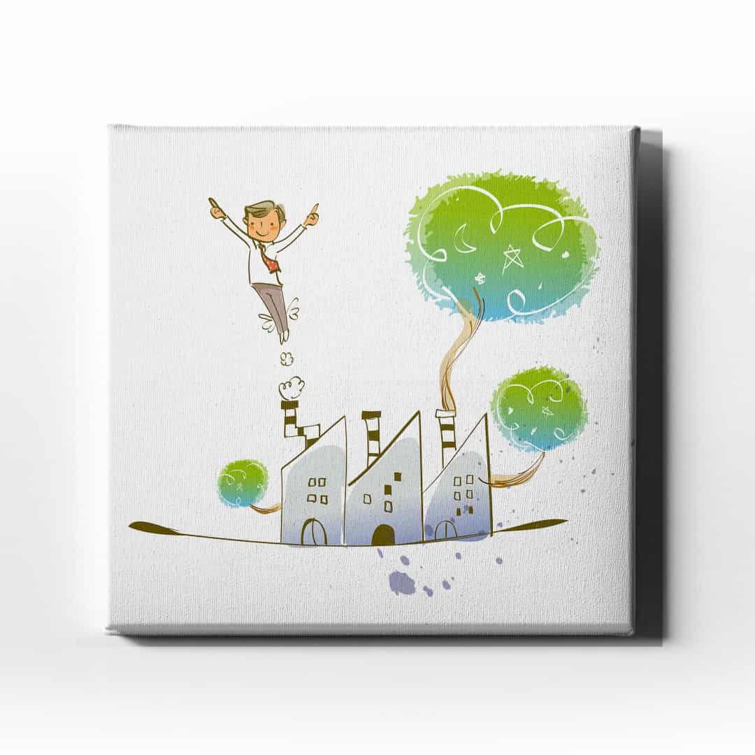 Temiz Cocuk Dunyasi Kanvas Tablo