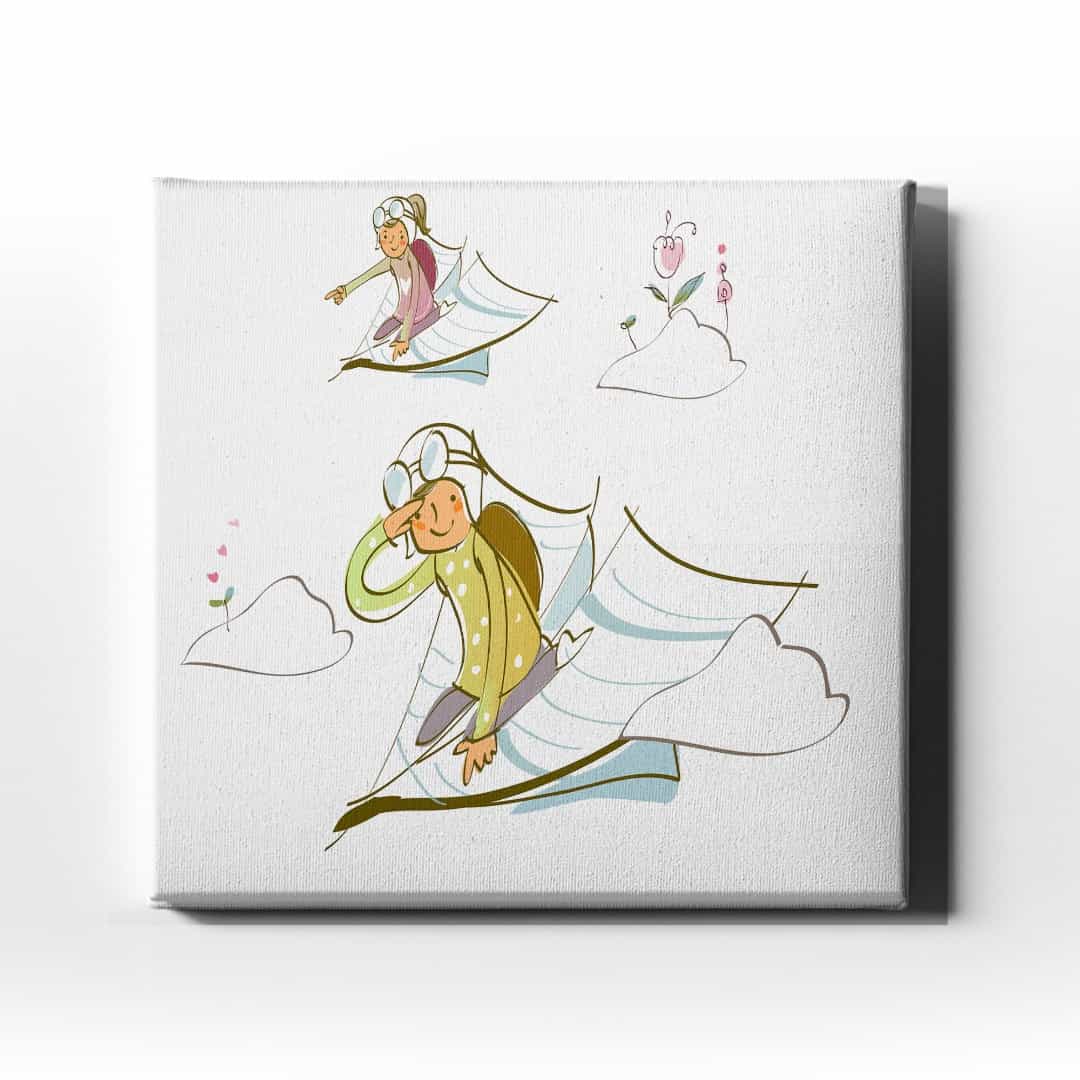 Ucan Cocuk Kanvas Tablo
