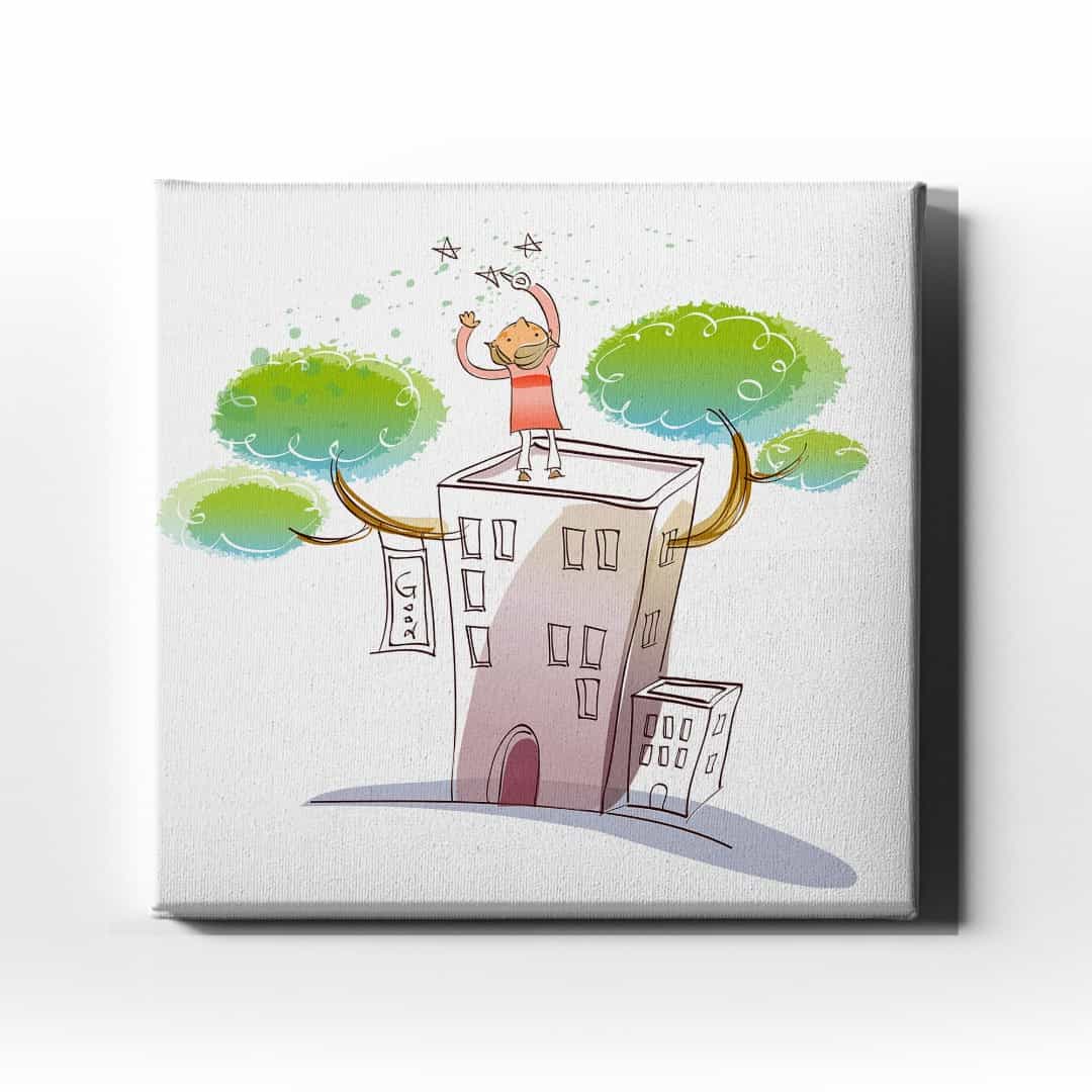 Temiz Cocuk Dunyasi Kanvas Tablo