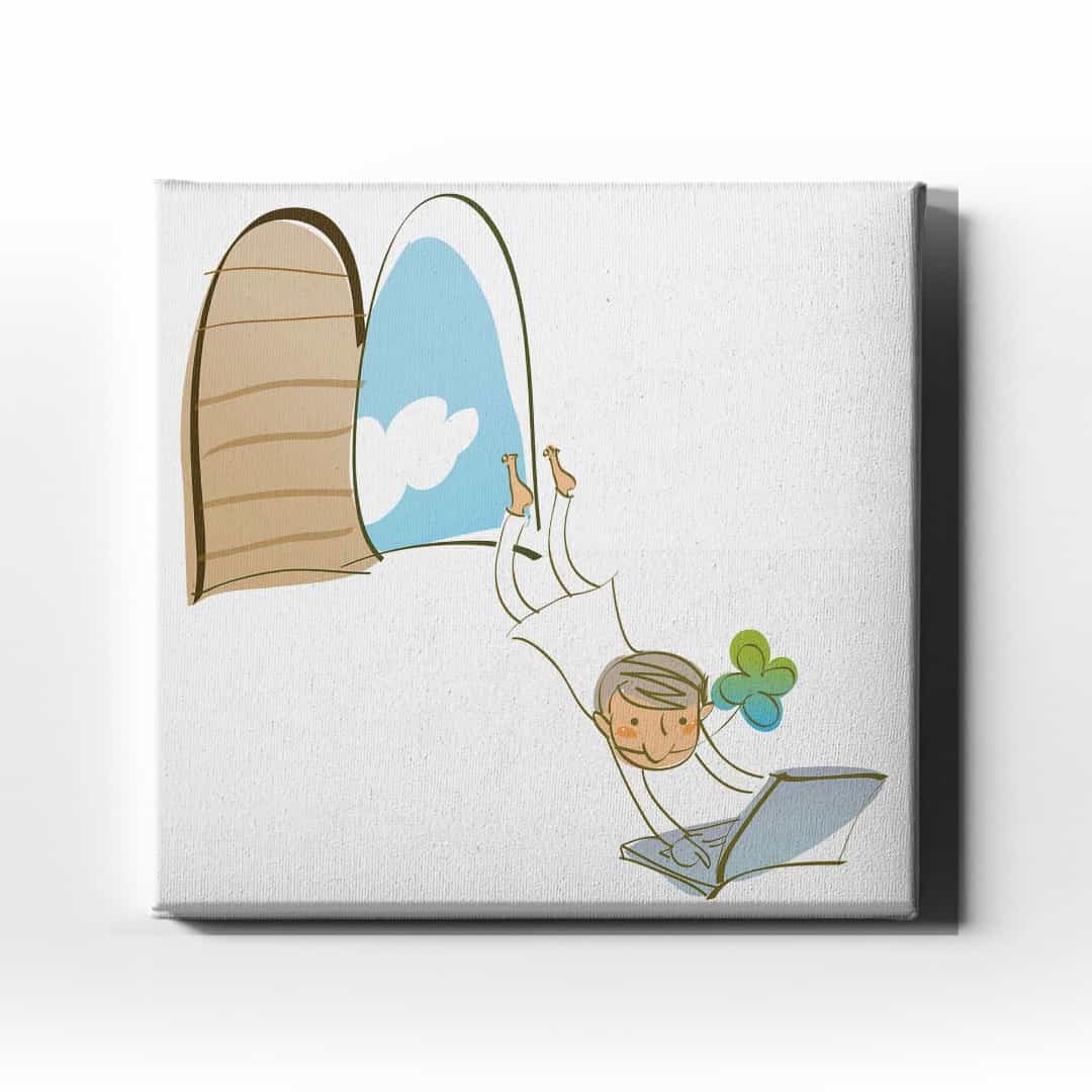 Bilgisayarli Cocuk Kanvas Tablo