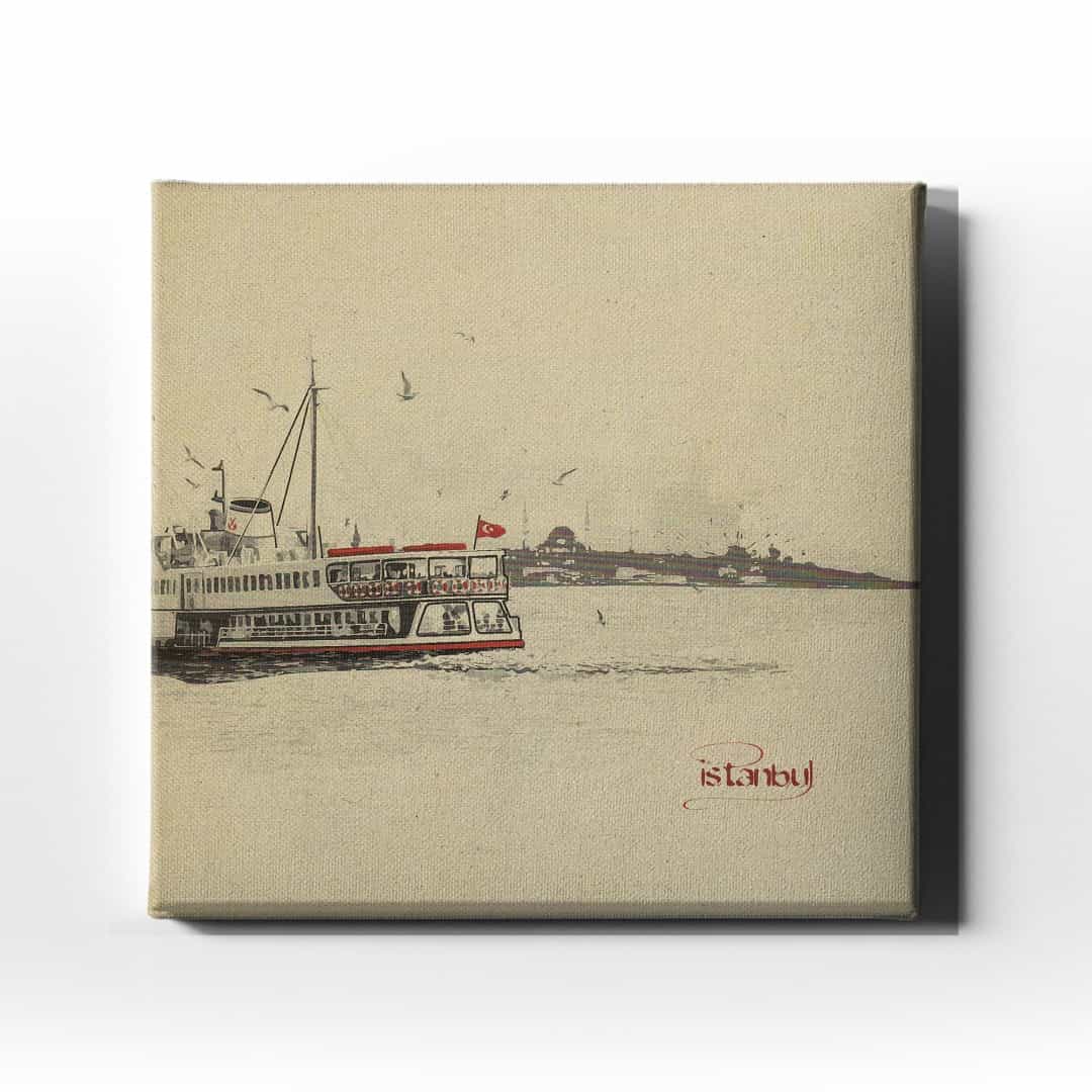 Istanbul Vapur  Canvas Tablo