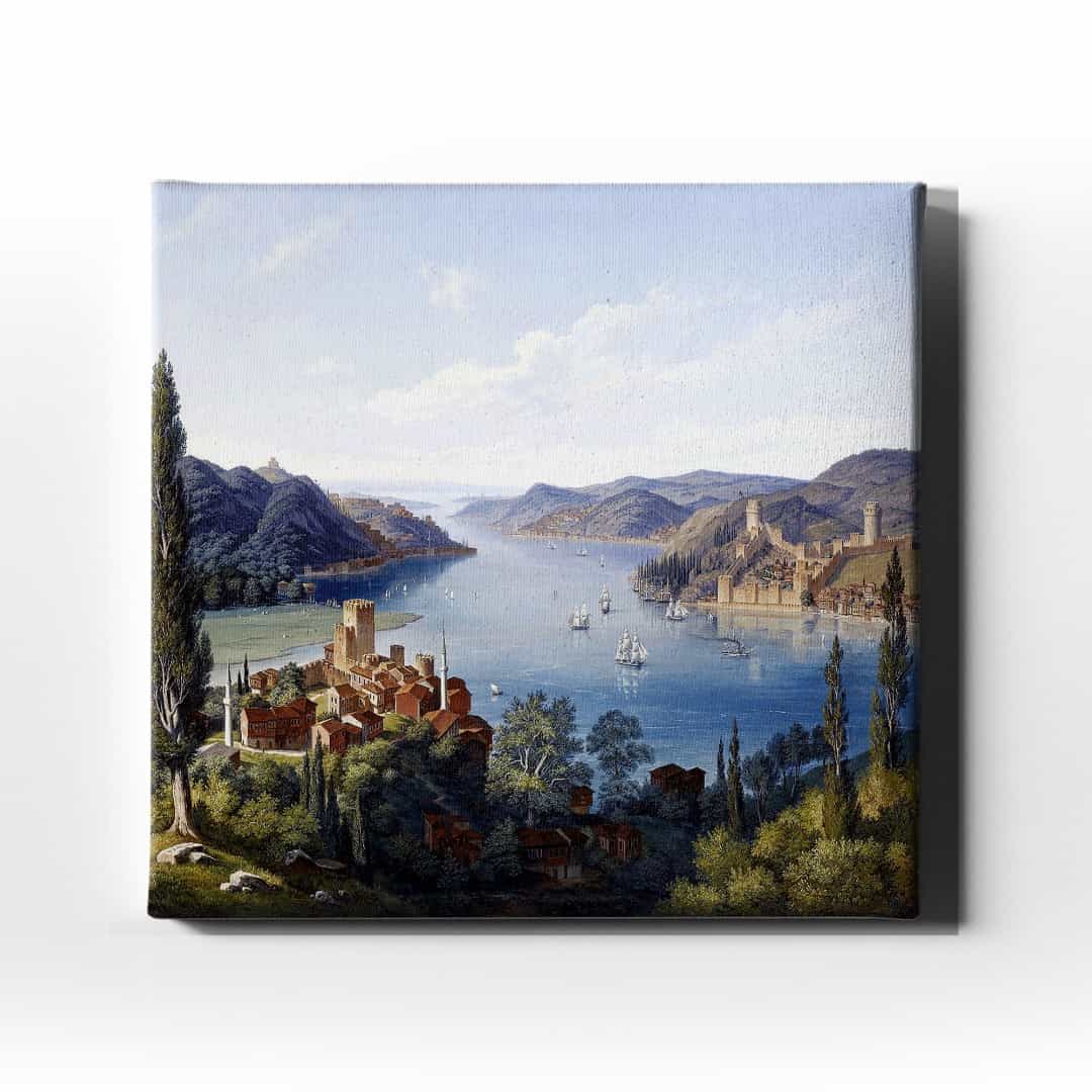 Eski Istanbul Yagli Boya Kanvas Tablo