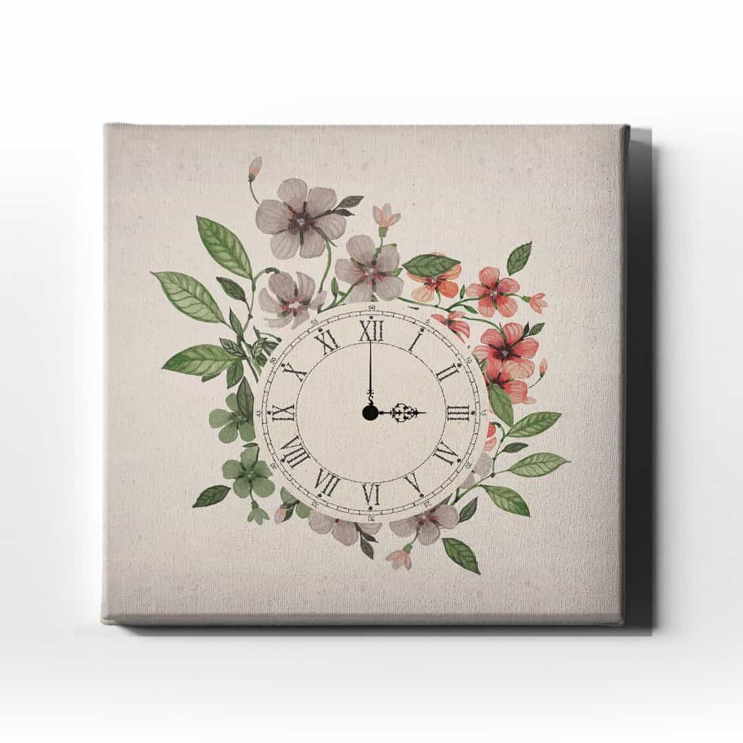 Cicekli Vav Saatli Tablo