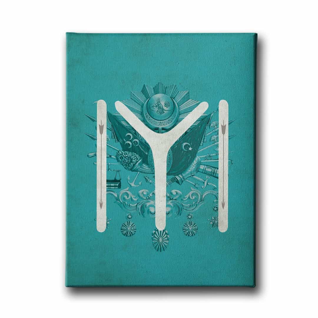 Kayi - Osmanli Devlet Armasi Kanvas Tablo