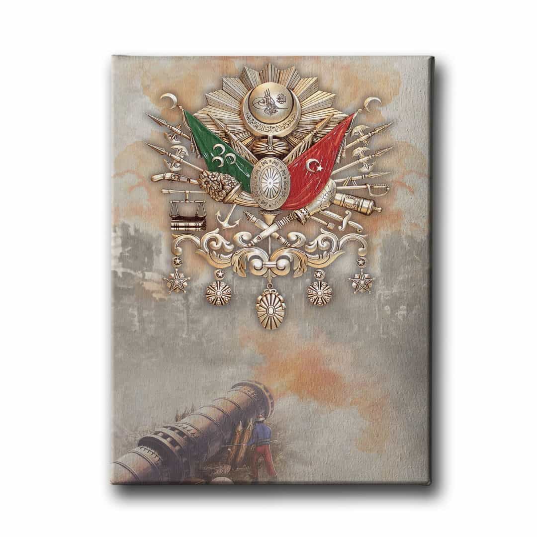 Osmanli Devlet Armasi Kanvas Tablo