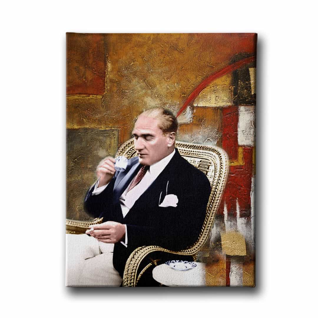 Ataturk Portresi Kanvas Tablo