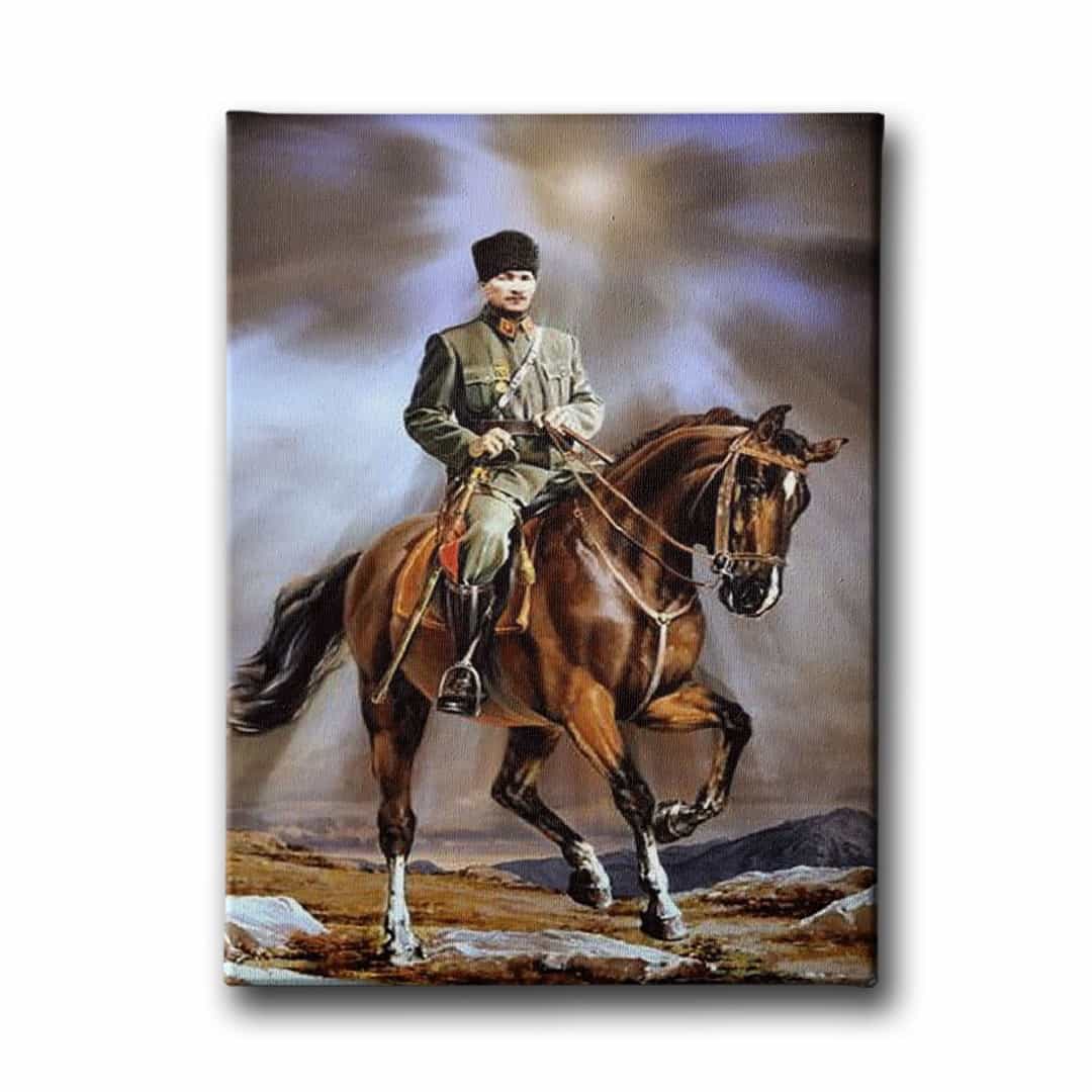 Atli Ataturk Kanvas Tablo