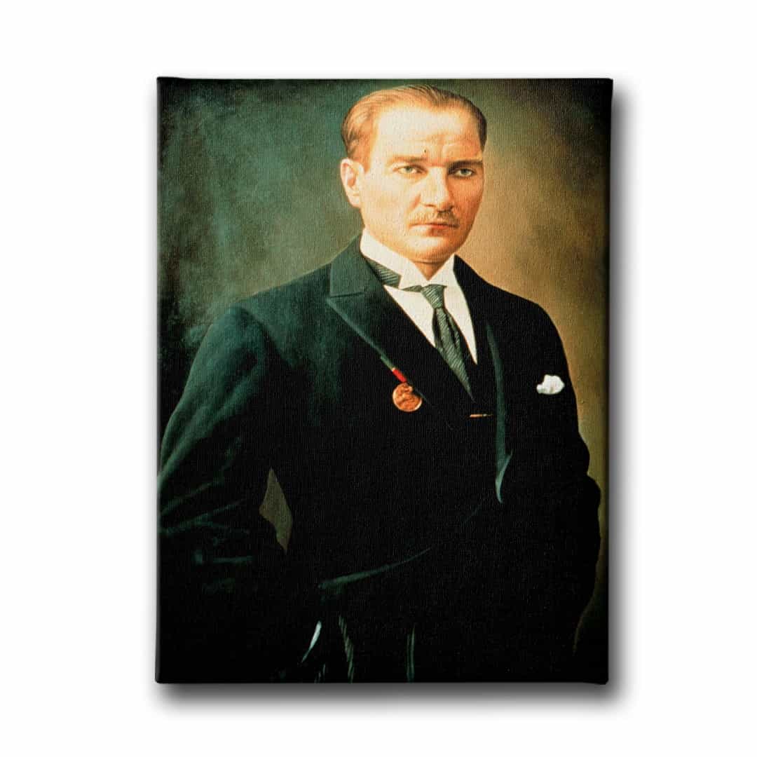 Ataturk Portresi Kanvas Tablo