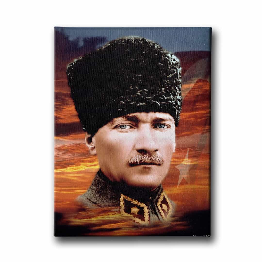Ataturk Portresi Kanvas Tablo