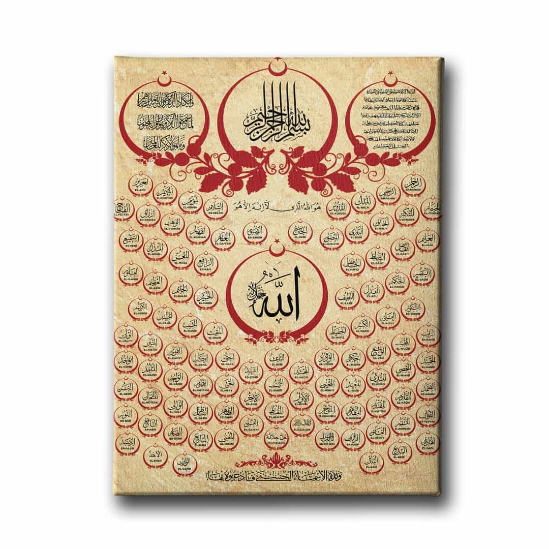 Esma-ul Husna  Tablo