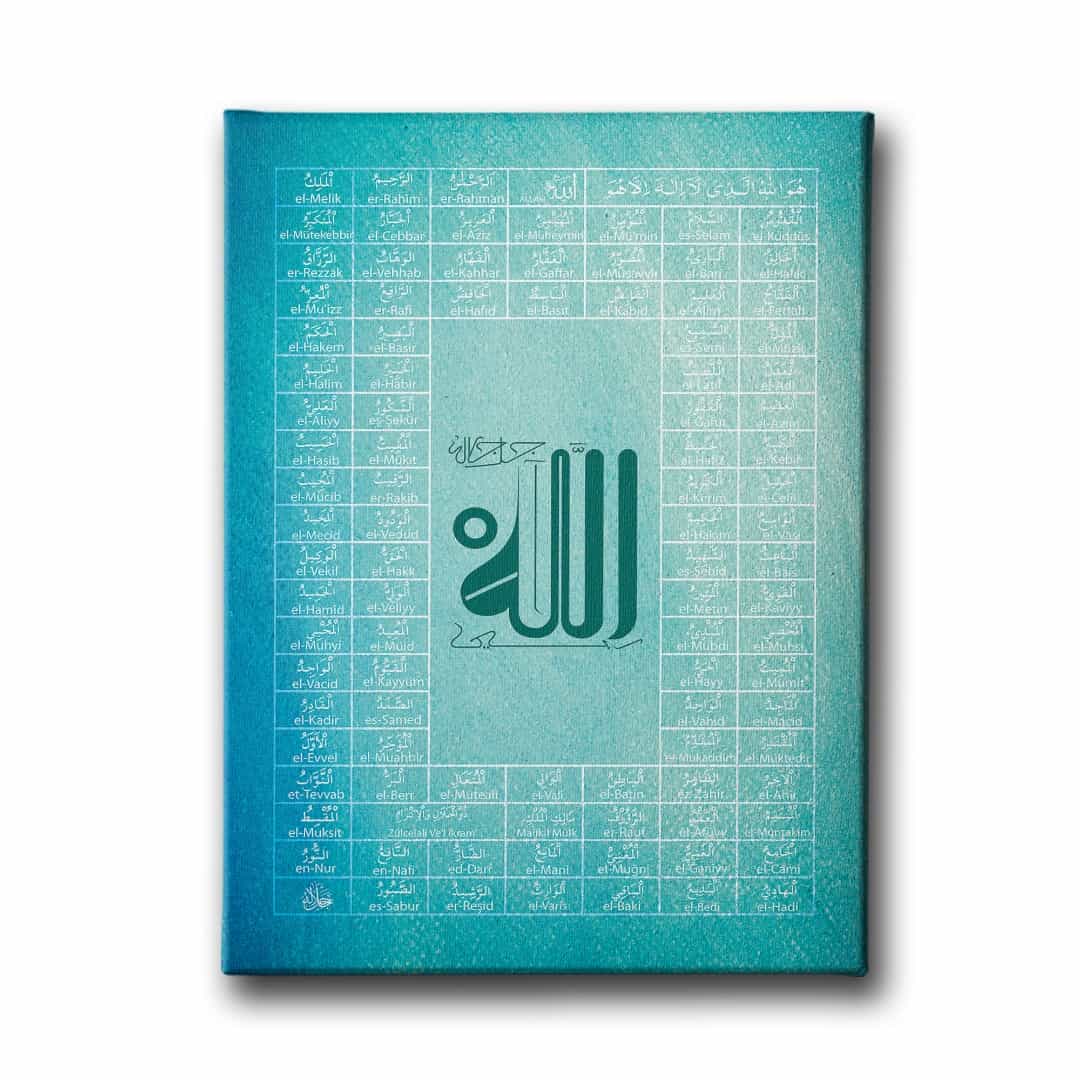 Esma-ul Husna Kufili Tablo