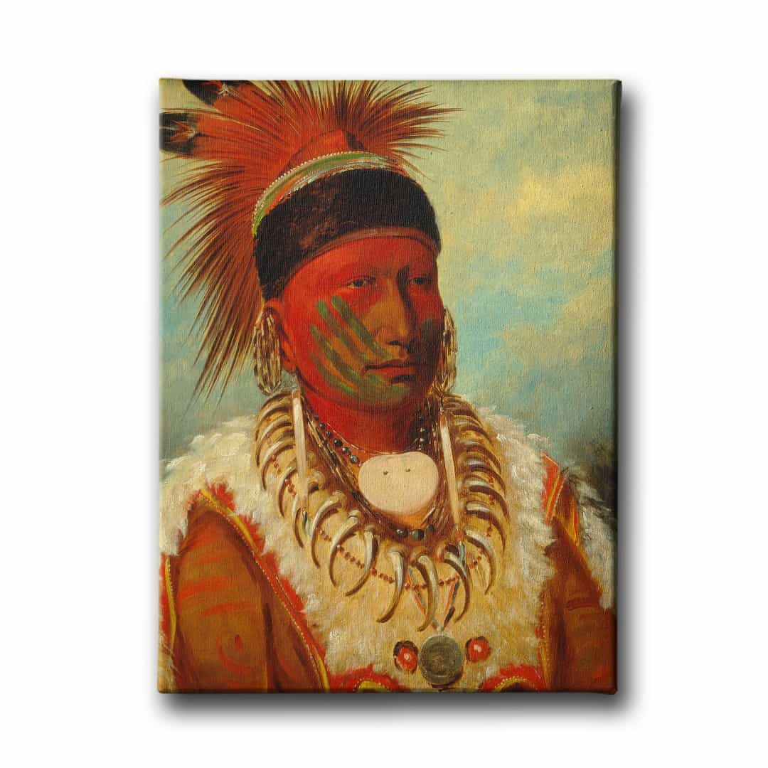 Kizilderili Portresi  Canvas Tablo