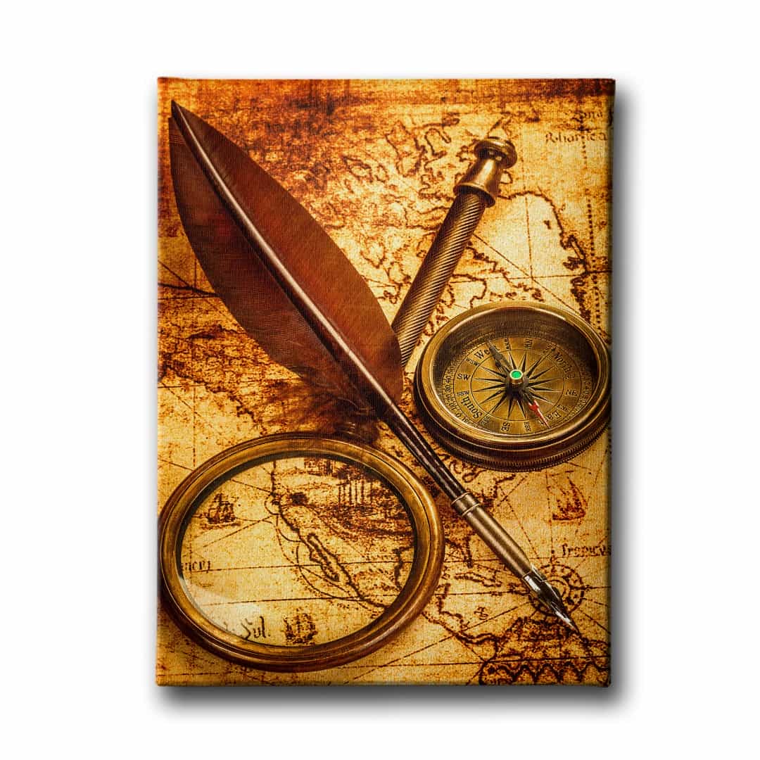 Hazine Haritasi Canvas Tablo