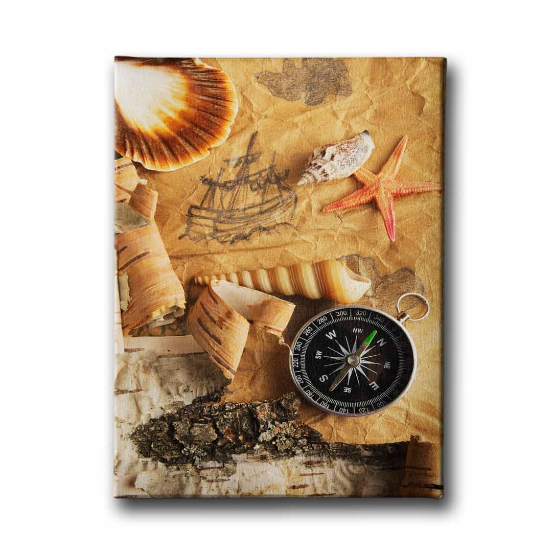 Deniz Haritasi Canvas Tablo