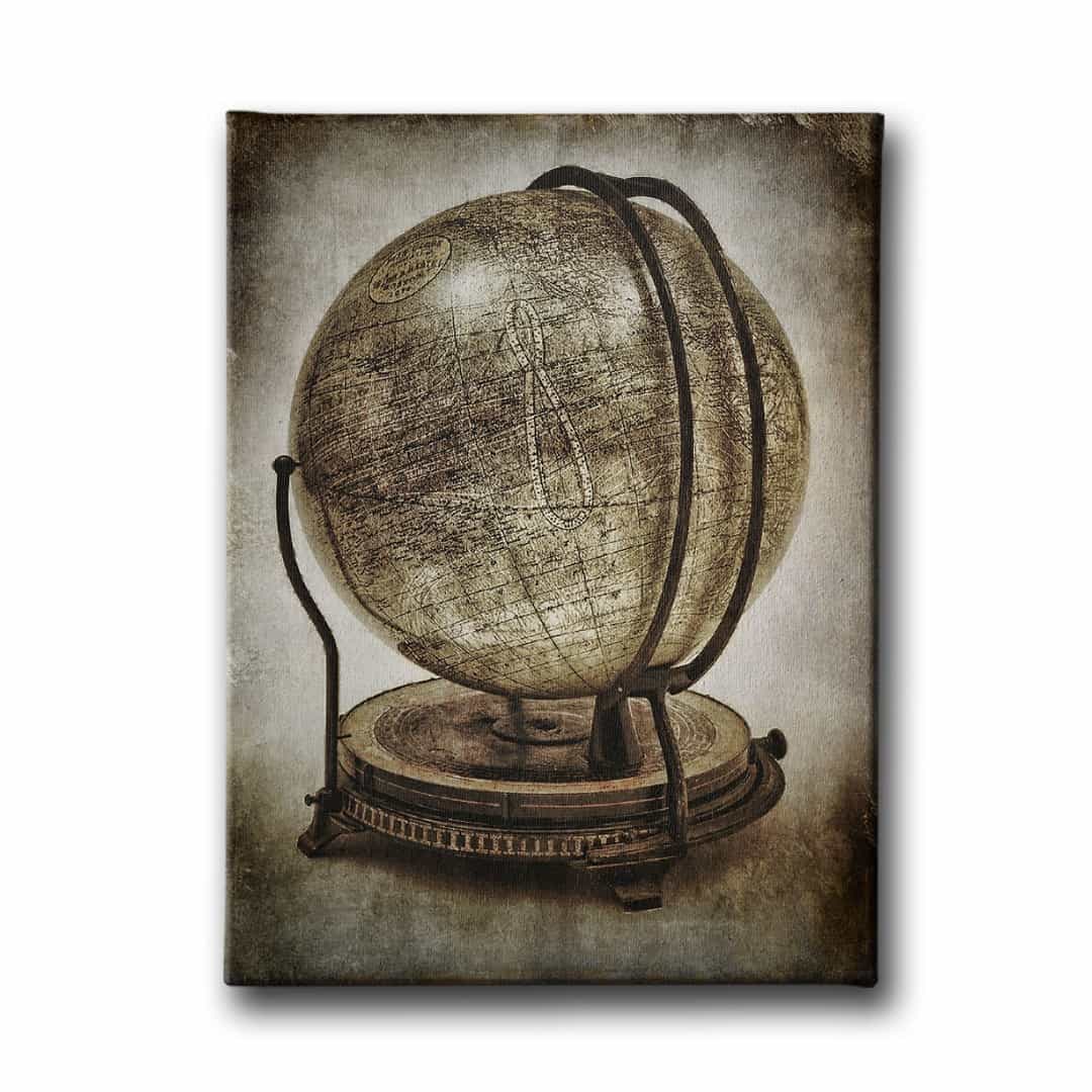 Dunya Kure Haritasi Canvas Tablo