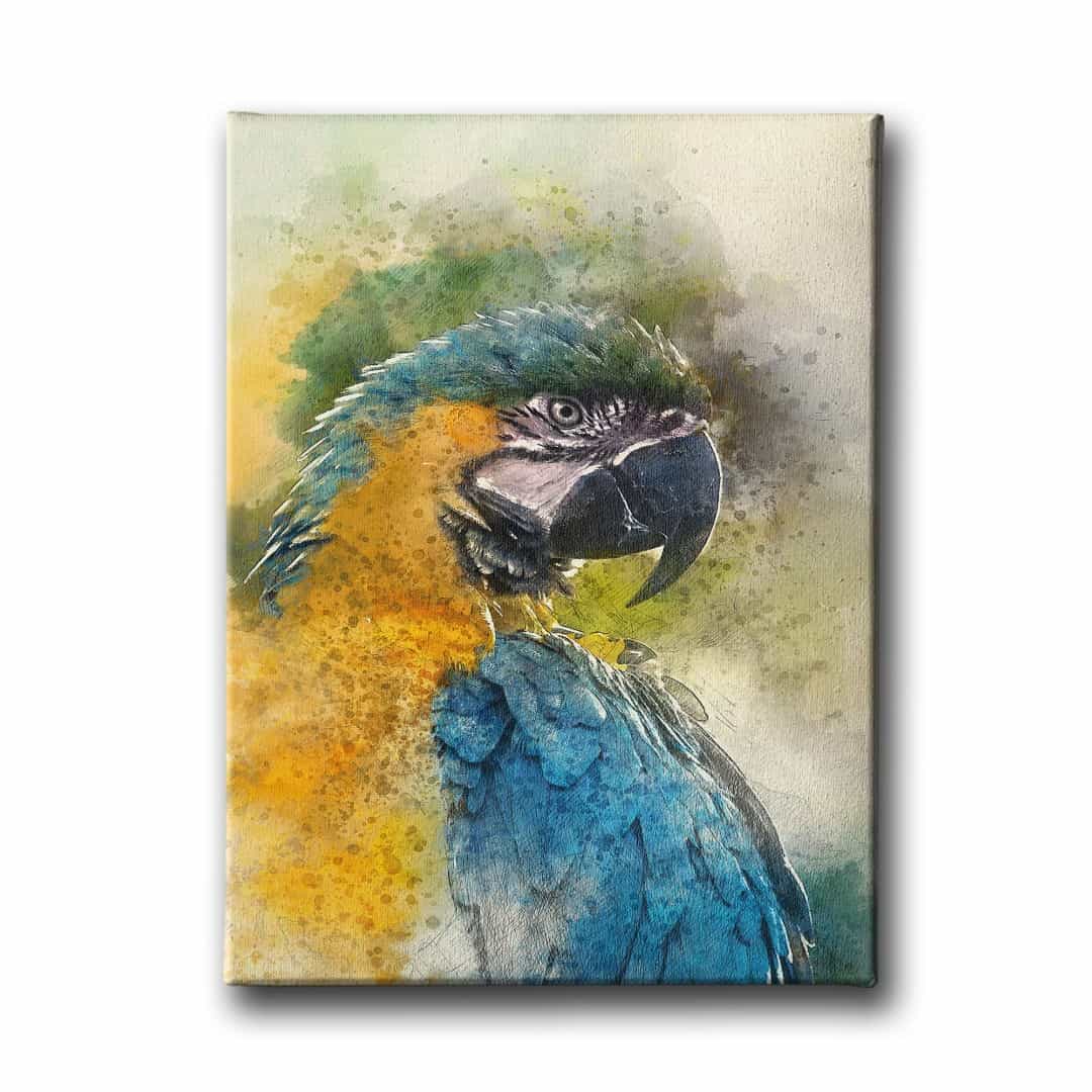 Cennet Papagani Kanvas Tablo