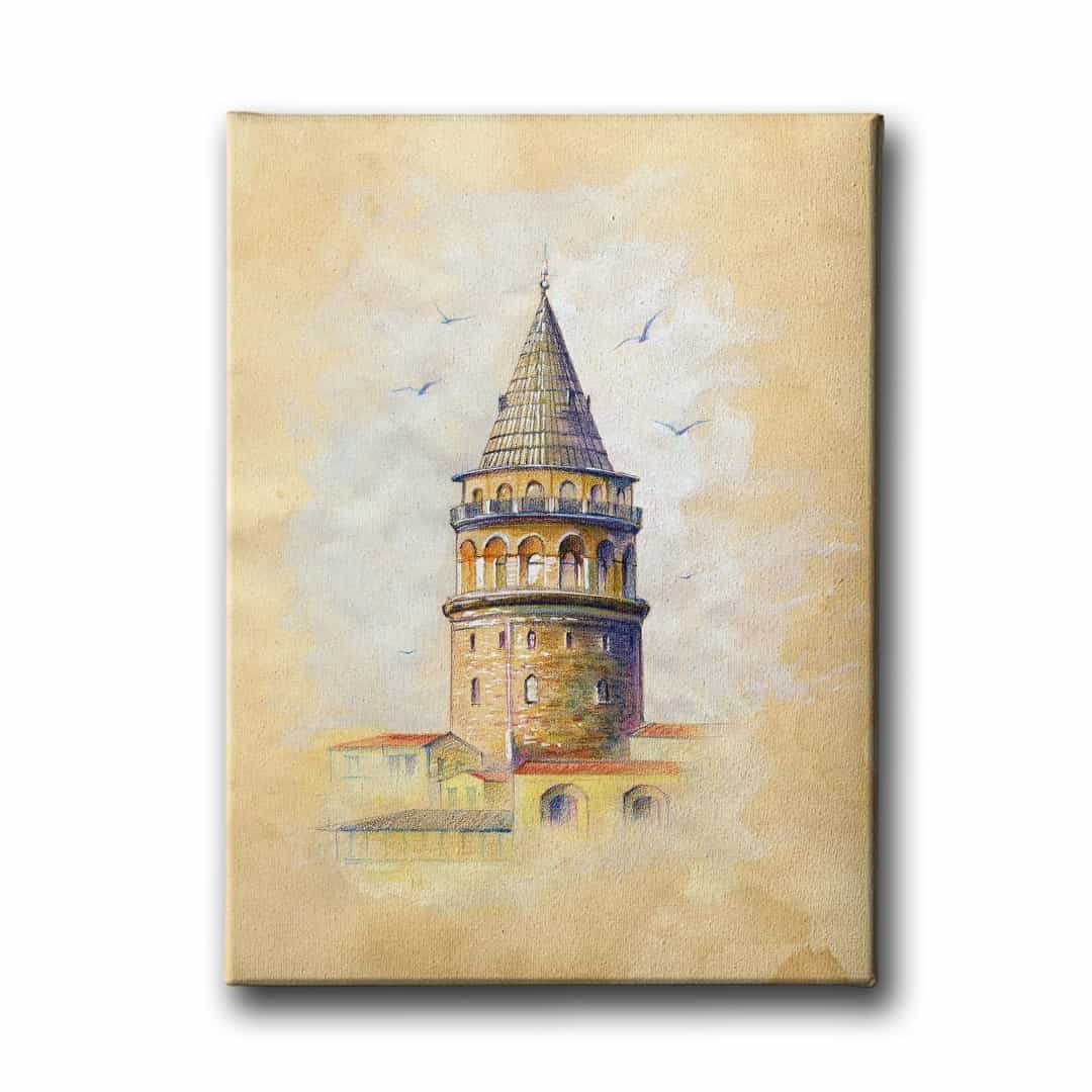 Galata Kulesi Canvas Tablo
