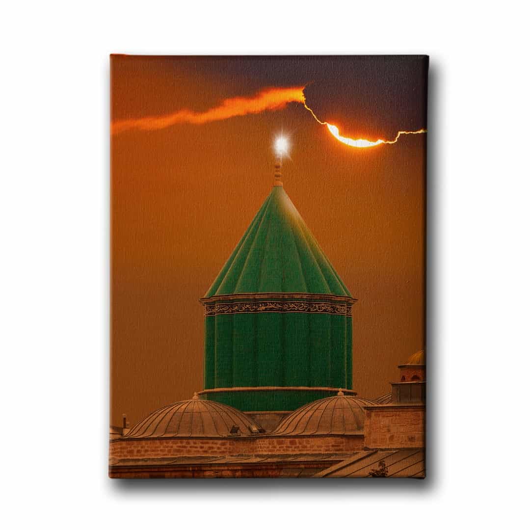 Mevlana Turbesi Ve Gun Batimi Tablo