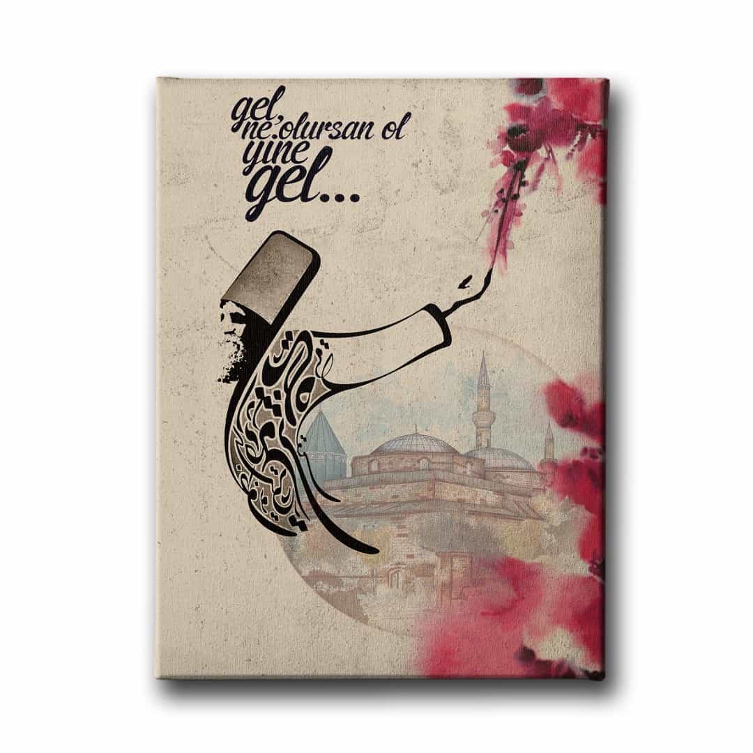 Mevlana Turbesi Ve Semazen Tablo