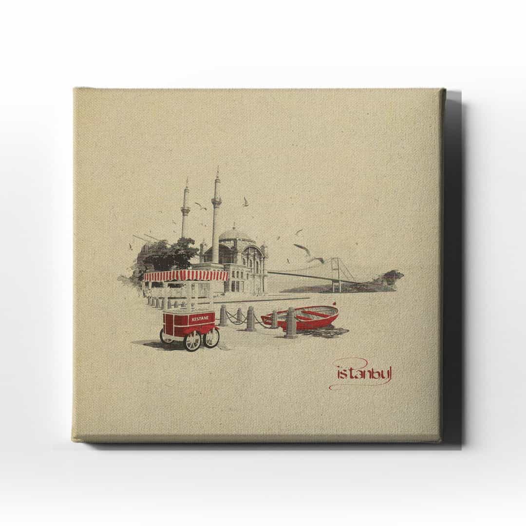 Istanbul Ortakoy Sahil  Canvas Tablo