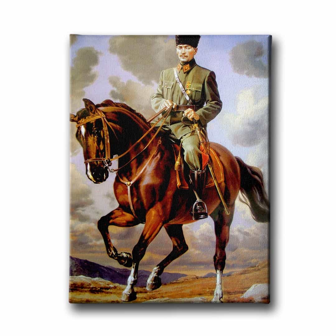 Atli Ataturk Kanvas Tablo