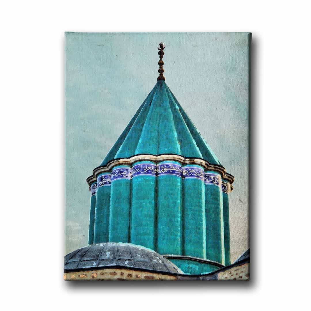 Mevlana Turbesi Yesil Kubbe Tablo