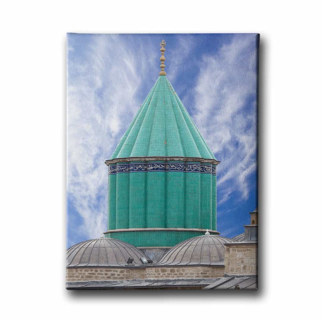 Mevlana Turbesi Yesil Kubbe Tablo