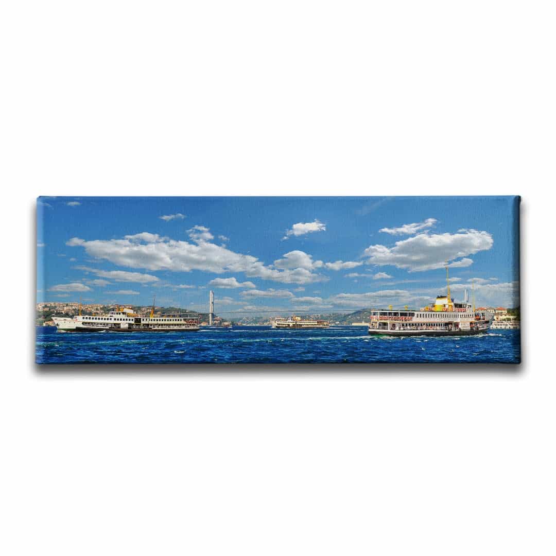 Bogaz Manzara Panoramik Kanvas Tablo