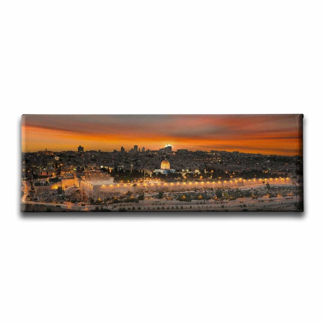 Mescid-i Aksa Panoramik Kanvas Tablo