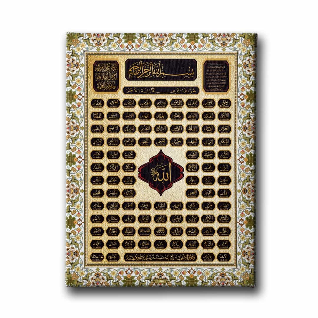 Esma-ul Husna Tablo